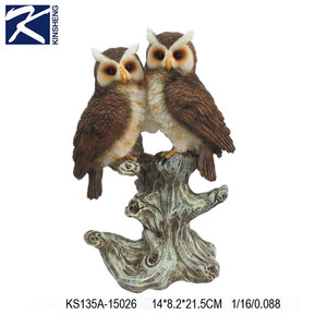 Diseño de dibujos animados lindo búho animales polyresin artesanía Decoración - Product Image 6