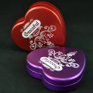 wedding tin box heart candy tin can oem food packing empty chocolate boxes Valentine's Day gift