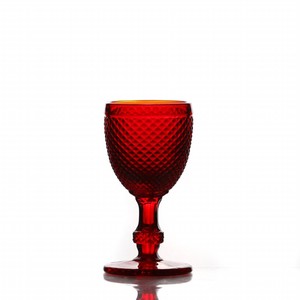 Sanzo personalizado fabricante de vidrio hecho a máquina de objetos de vidrio de color rojo vino de vidrio wwg-4030 - Product Image 1