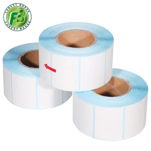 Adhesive Tag Custom Label Rolls Logo Maker Stickers Sheets Labels White Waterproof Sticker Paper Core OEM & ODM 700 Pcs/rolls