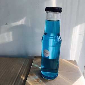 Bouteilles rondes en <span class=keywords><strong>verre</strong></span> de 250 ml pour café froid infusé à froid, bouteilles de boissons jus de fruits pressés à froid avec bouchon métallique - Product Image 6