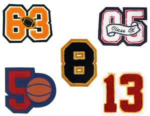 Хорошая цена Популярные Алфавит P пользовательских персонализированные полиэстерное вышитое полотенце патчи с буквенным принтом - Product Image 3