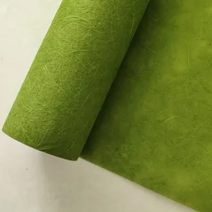 緑の環境にやさしい天然ジュート繊維耐水性花包装紙