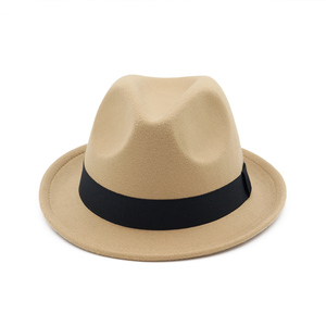 قبعة جاز كلاسيكية فيدورا رخيصة مع بخيل بري - Product Image 3