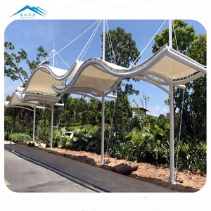 Resistencia a la tracción de la membrana carpa sombra toldo para caminar pavimento - Product Image 1