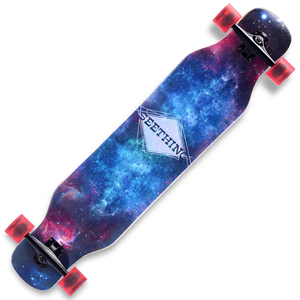Patineta Longboard <span class=keywords><strong>de</strong></span> Cuatro Ruedas para Viajes, Patineta Plana para Calle, Patineta <span class=keywords><strong>de</strong></span> Baile para Hombres <span class=keywords><strong>y</strong></span> Mujeres, Patineta Downhill <span class=keywords><strong>de</strong></span> Fábrica - Product Image 4
