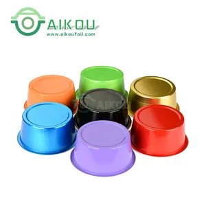 Alüminyum folyo 4oz ekmek kupası creme brulee kapaklı bakeware fırın güvenli tek kullanımlık 125ml puding peynir kek pişirme kalıpları