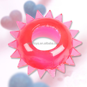 Billige Sonne und Blume Kunststoff Verzögerung Förderung Sex Penis Ring - Product Image 5
