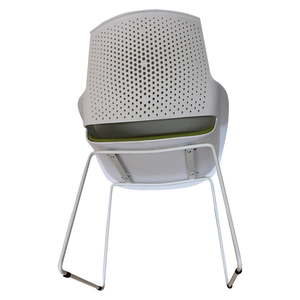 Low price <span class=keywords><strong>classic</strong></span> portable plastic shopping arced armrest office chair with metal legs - Product Image 5