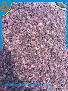 Decorative color purple torn slag glass brick gardening Rock - Product Image 1