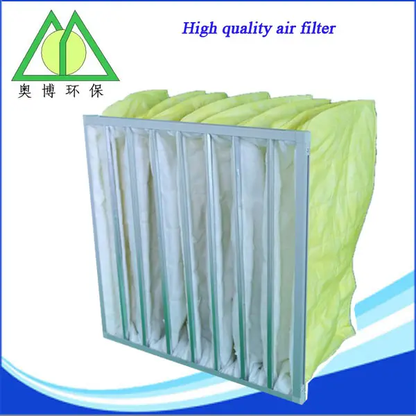F7 filtro de mangas para el sistema de aire acondicionado y CLIMATIZACIÓN