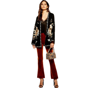 <span class=keywords><strong>Bordado</strong></span> de terciopelo <span class=keywords><strong>Kimono</strong></span> - Product Image 5