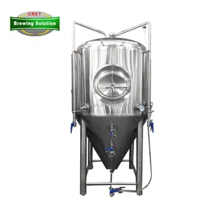 Réservoir de fermentation conique à veste de refroidissement de 500l, équipement pour brassage de bière Kombucha