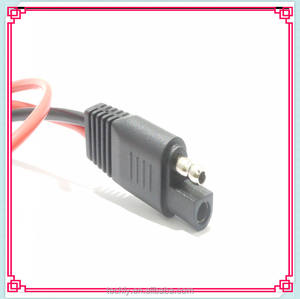 Copper Wire Electrical Cable 6mm2 <b>Red</b> Power Connection with Black SAE <b>Plug</b> PVC Jacket RoHS for for Trailer Automobile Use - Product Image 4