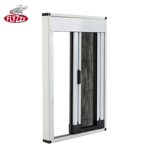 Chất Lượng Tốt Dễ Dàng Kéo Polyester Xếp Li Côn Trùng Đen PP Màn Hình Plisse Muỗi Net Cửa - Product Image 3