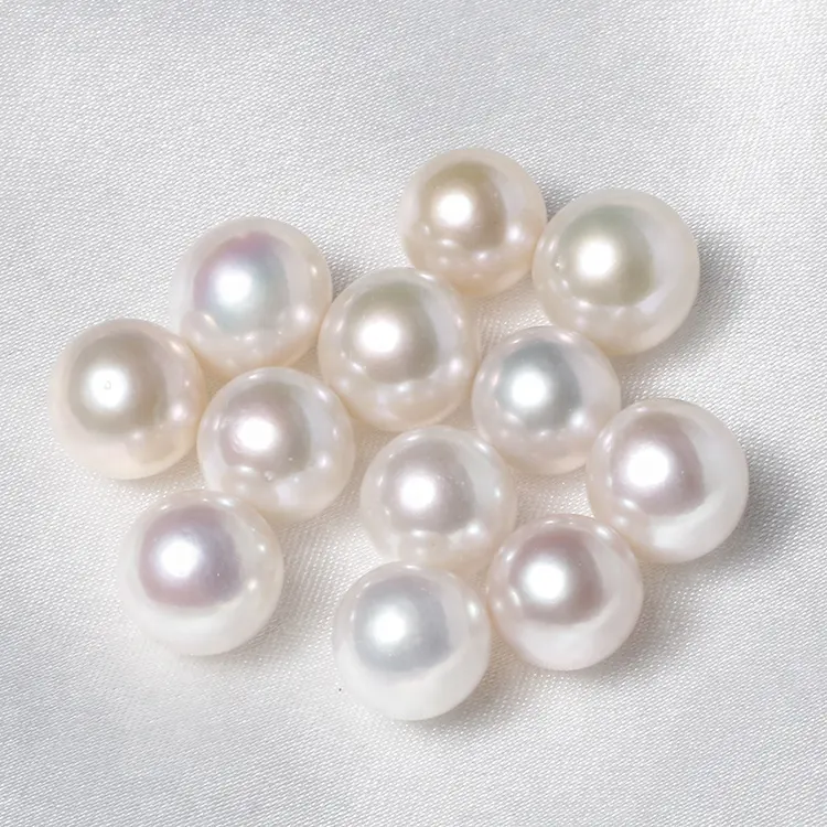 Hot Sale 10-11mm Freshwater Cultured Round A+ White Edison Pearls