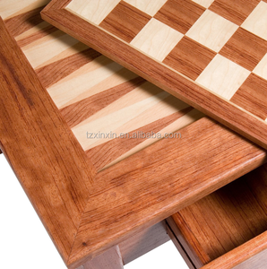 Tavolo da <span class=keywords><strong>Scacchi</strong></span> <span class=keywords><strong>3</strong></span> <span class=keywords><strong>in</strong></span> 1 con Backgammon e Dama <span class=keywords><strong>in</strong></span> Legno Intarsiato - Product Image 3