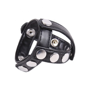 2019 nuovo SM uomini PU in pelle pene anello Bondage gallo ritardare l'eiaculazione giocattoli BDSM coppie adulti sesso contenimento erotico Fetish - Product Image 1