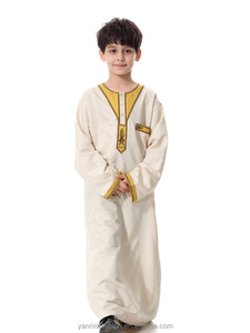 Mussulm Thobe Kids Abaya abbigliamento arabica Plus Size Boy media oriente giovani Robe Abaya con ricamo XXXLETH872 - Product Image 2