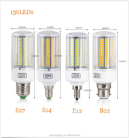 Ampoule épis de maïs LED E27 B22 E12 E14 5730 SMD, lampe Spot intérieur, ac 110V 220V 3W 4W 5W 6W 7W 8W 9W 12W 15W, nouvelle Version