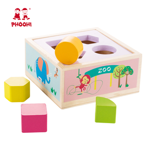 New Đến Trẻ Em Học Tập Chơi Hình Dạng Sorter Trẻ Em Bằng Gỗ Đồ Chơi Giáo Dục Cho Bé - Product Image 2