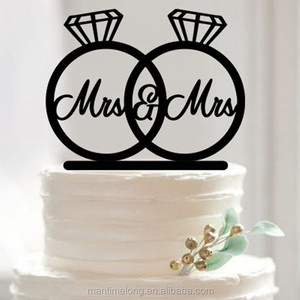 Su misura Acrilico Cake Topper Anello di Diamanti Topper Bella Forniture Romantico Sposa e Lo Sposo Torta Nuziale <span class=keywords><strong>Accessori</strong></span> - Product Image 2