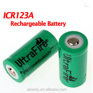 Ultrafire 2 Pezzi/Lotto ICR123A 3.0V 800mAh Batterie al Litio Ricaricabili <span class=keywords><strong>CR123A</strong></span> Batteria agli Ioni di Litio - Product Image 1