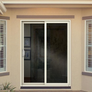 MINGLEI 96X80 americano esterno balcone <span class=keywords><strong>Pvc</strong></span> vinile plastica doppi vetri porte finestre scorrevoli - Product Image 3