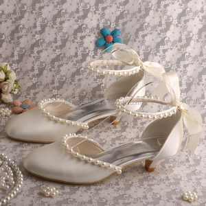 Wedopus <strong>Kitten</strong> <strong>Heel</strong> Wedding <strong>Shoes</strong> Bridal - Product Image 1