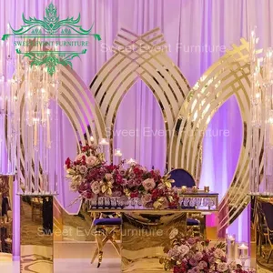 Rectángulo base de madera blanca decoración acrílica soporte de fondo para eventos y bodas