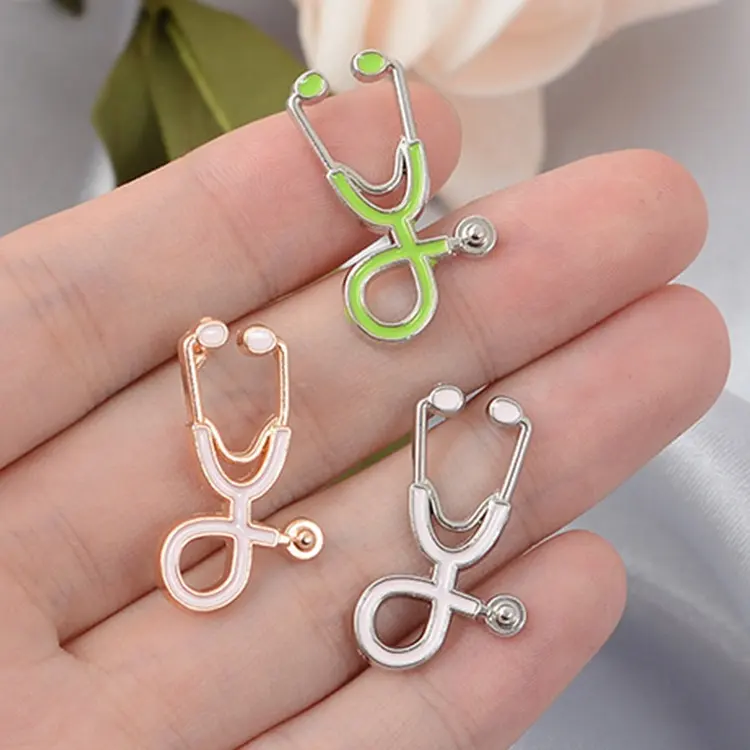 Not all angels have wings some have stethoscopes Stethoscope Pin Badge New Arrival Alloy Doctor Nurse Stethoscope Medical Brooch