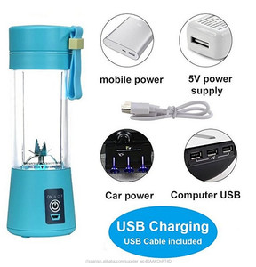 Nuevo Modelo de acero inoxidable versión mejorada 6 cuchillas Blender USB recargable taza exprimidor Venta caliente en <span class=keywords><strong>Amazon</strong></span> - Product Image 4