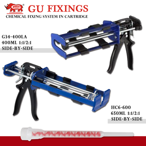 Adhesivo Epóxico de Grado Industrial GOOD USE GU-500-400, Cartucho de Dos Componentes de 400/585 ml para Orificios Perforados con Diamante, Incrustación Profunda - Product Image 6