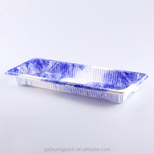 #1102 Bento plaque japonais sushi boîte d'emballage, Gros sushi à emporter emballage alimentaire en plastique jetable plateaux conteneur - Product Image 2