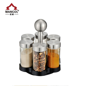 <strong>Revolving</strong> Plastic Display Restaurant Kitchen Glass <strong>Spice</strong> Jar <strong>Spice</strong> <strong>Rack</strong> - Product Image 2