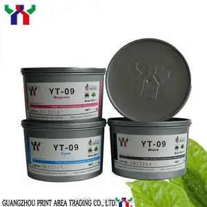 YT-09 높은 광택 솔벤트 오프셋 인쇄 잉크/시트 fed 인쇄 친환경 오프셋 콩 잉크