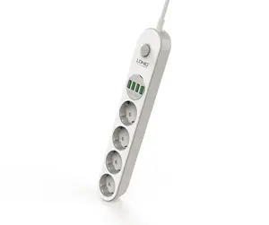 Ldnio SE4432 Power Strip Met 4 Socket Outlets En 4 Usb Poorten 2M Netsnoer Groothandel Socket Hot-koop Eu Power Strips