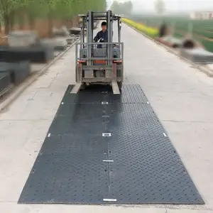 Heavy Equipment Mud Temporary Road Mats Ground Protection Plastic Trackway Mats