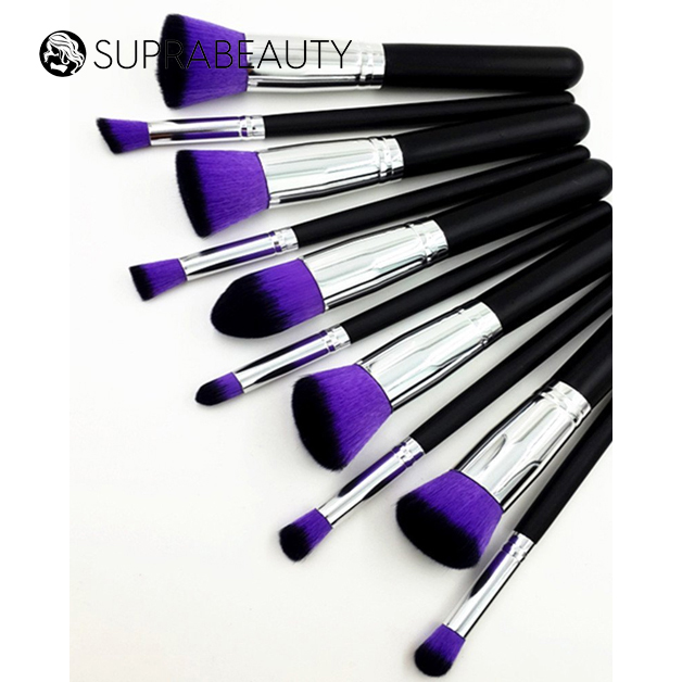 Vegan Makeup Foundation Factory Sale Professional 10pcs Cosmetic Brush Set