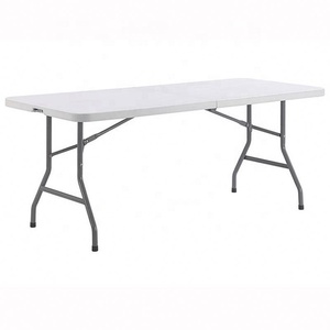 wholesale portable HDPE round plastic folding table