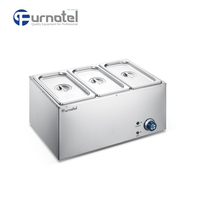 Vitrine Réfrigérée Commerciale de Comptoir pour Buffet et Charcuterie, Bain-Marie Froid