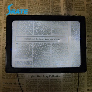 A4 عدسة مكبرة لسطح المكتب قابلة للطي بصفحة كاملة مع إضاءة ليد - Product Image 3