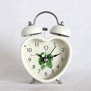Hình Trái Tim Kim Loại Twin Chuông Đồng Hồ Báo Thức, Thức Dậy Đồng Hồ - Product Image 2