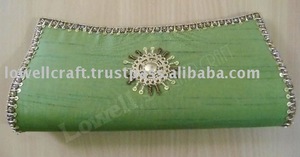 Wedding Evening Clutch Women Satin <b>Sequin</b> Clutches Collection Party Light <b>Handbag</b> Handmade Fashionable Sty Lowellcraft - Product Image 3