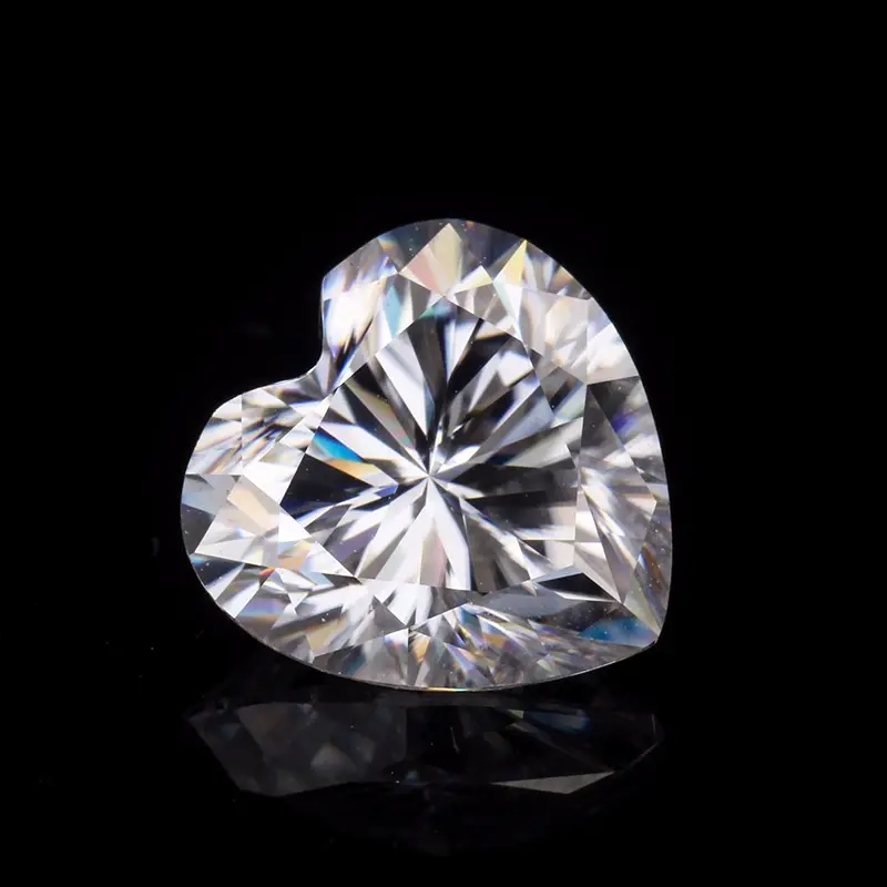 Best quality Melee 1ct F color VVS1 clarity brilliant heart cut moissanite wholesale from China Provence