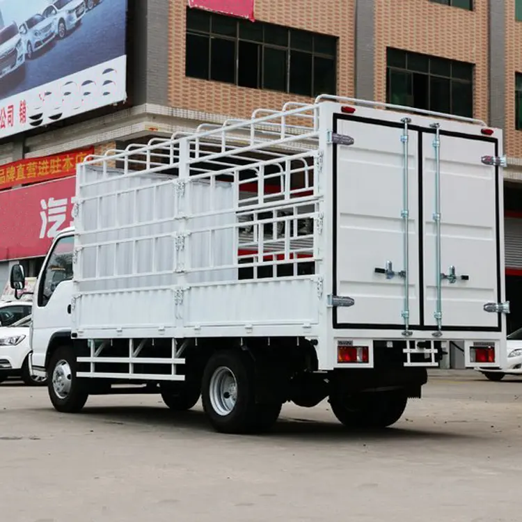 Model yang berbeda dari kargo van truk dengan sisi terbuka pintu NKR ISUZU ELF truk tugas ringan untuk grosir kualitas top