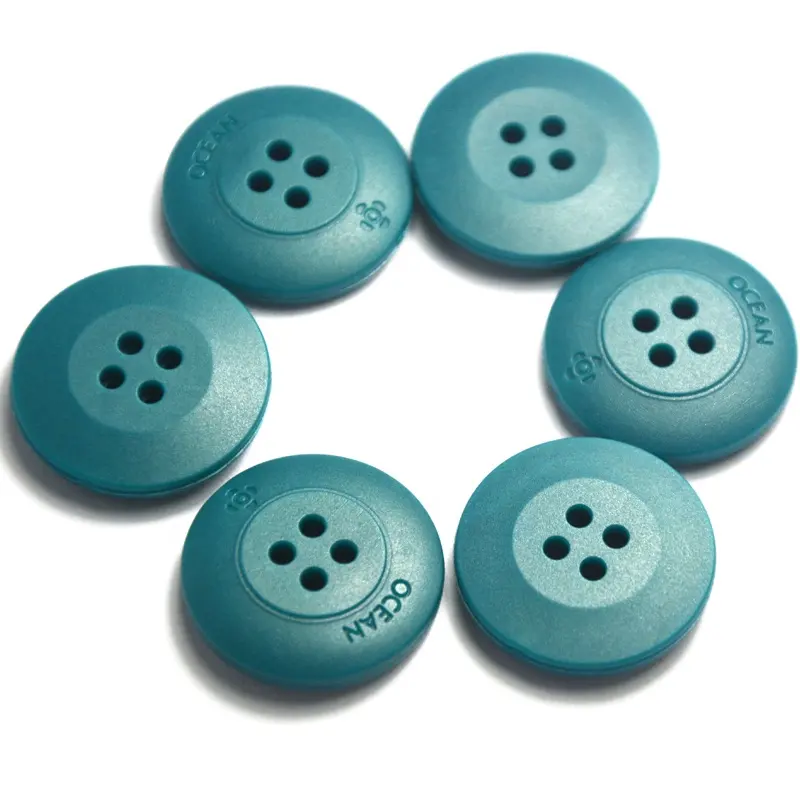 Hot sale rubber button 4 holes plastic injection buttons for shirt