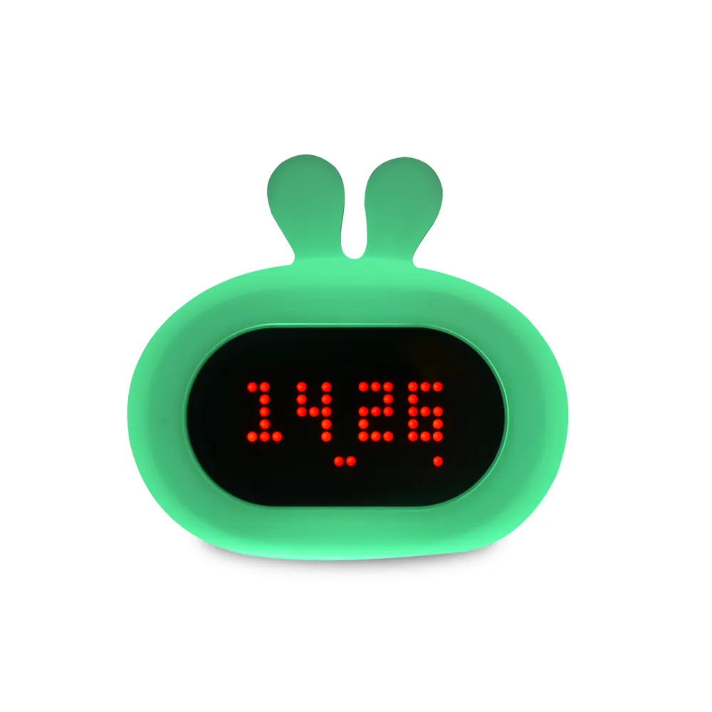 Creative Gift usb Charging Mini Travel Silicone Alarm Clock for Kids