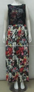 pasos bastante sexy vestido de los patrones de la moda joven desgaste de las señoras maxi vestidos baratos 2015 - Product Image 1
