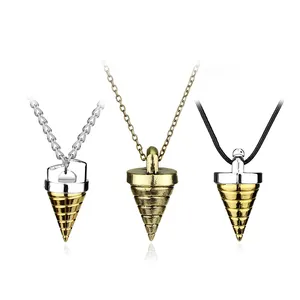 Fashion Anime Tengen Toppa Necklace Gurren Lagann Simon Core Drill Metal Pendant Necklaces Men Gift